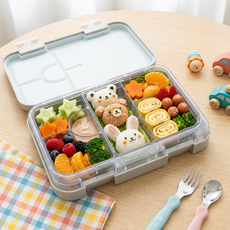 리틀그립 야미박스 어린이집 소풍 도시락통 피크닉 도시락 꾸미기, 1개, 그레이