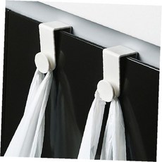 싱크대 문걸이 2p 주방 봉투 걸이 수납 정리 도어 후크 보조용품, 1개, 상세페이지 참조