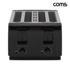 [HJ396] Coms 4구 팝업 토스터기 6단계 굽기조절 토스트기 1300W, 상세페이지 참조