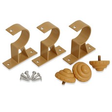 민광 알미늄 커튼브라켓(브라운 K352) 35mm 고정 거치, 브라운, 1개