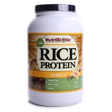 Nutribiotic 米蛋白粉 無麩質, 1.36kg, 1個, 香草