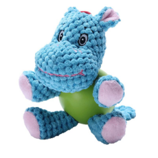 宜特 寵物絨毛玩具 猴子造型 磨牙潔齒 陪伴益智 16*15 cm, 宜特河馬