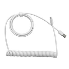 식 키보드 코일 케이블 유형 C USB 포트 에비에이터 코일링 케이블 데스크탑 컴퓨터 항공 커넥터 데이터 코드 최대 3M, [01] 옵션1
