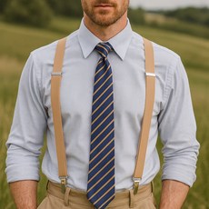 멜빵 서스펜더 베이지 멜빵끈 컬러 바지 정장