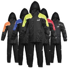 HWK 남성 여성용 오토바이 우비 투피스 방수 레인 기어 반사 재킷 바지 포함 사계절용 내후성 보호 라이딩 블루 4XL 203098, M, 하이비스 그린