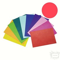 색습자지 색화지 빨강 8절 100매입 포장지 360x240mm 1개입