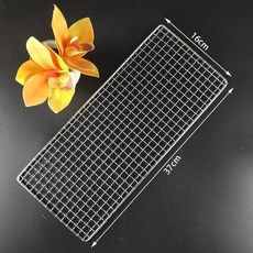 精選優品 304不鏽鋼燒烤網，食品級烤箱網，加粗加密戶外烤肉網，烘焙冷卻瀝油多用途, 1個, 長37厘米x寬16厘米, 長37厘米x寬16厘米