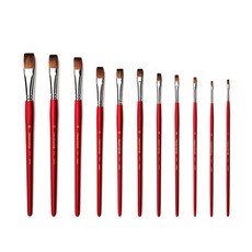 화홍 수채화붓 771 평붓 네모 브러쉬, 1개, 20호