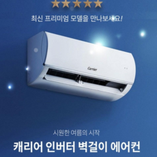 캐리어 인버터 벽걸이 에어컨 실외기포함설치비별도 6평(대전 청주 금산 논산 세종 계룡 옥천 영동 공주)
