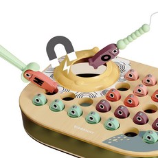 탑브라이트 우드 ABC 알파벳 물고기 자석낚시놀이 TOP BRIGHT ABC Fishing Game Exciting Letters Learning Montessori Toy