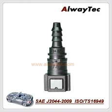 ALWAYTEC-자동차 연료 라인 호스 퀵 릴리스 커넥터 차량 파이프 용 금속 아님 자동차 플라스틱 접합, 1개