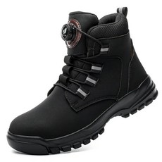 남성작업화 안전스틸 안티스매시 케블라인솔 회전버튼 산업용부츠