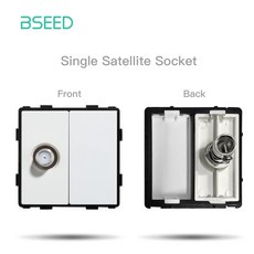 BSEED 기계식 단추 스위치 TV ST CAT5 RJ45 플러그 C타입 USB EU 프랑스 전원 소켓 DIY 기능 부품 조합, ST Blank Part, 1개, [21] ST Blank Part