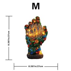 LIUlu手掌拼圖木質異形拼接玩具原創存錢罐藝術解壓拼圖, 1個, JJM25035L普通款M  1盒