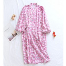 보태샵 유카타 골프 샤워 목욕 가운 로브, 1개, 보태샵_핑크플라워
