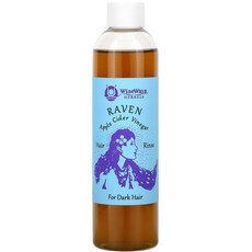 WiseWays Herbals Raven 애플 사이다 식초 헤어 린스 검은 머리용 8oz(236ml) 2팩, 1개, 236ml