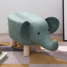 창의적인 스툴 북유럽 사이드 2사이즈 긴의자 스타일 식탁 미니멀리스트 컬러 엔드 오크나무, 그린코끼리