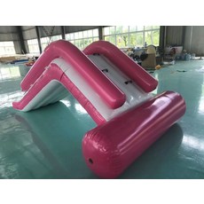 미끄럼틀 에어바운스 물놀이 워터파크 풍선 튜브 워터슬라이드 빠지 해상, 1개, 기본 색상