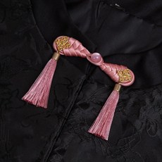 개구리 모양 단추 매듭 고정 장치 바느질 수공예 꽃무늬 치파오 천, 1개, 1. 4