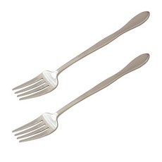 테이블아트 국산 웨이브 실버 샐러드포크, 본품, 4개