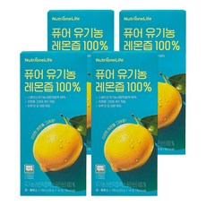 뉴트리원 퓨어 유기농 레몬즙, 280g, 4개