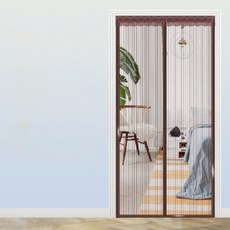 현관 방 문 창문 자석 방충망, 브라운스트라이프