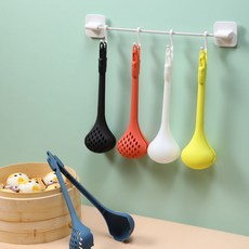 手動打蛋器 夾蛋器 多功能打發食品用尼龍家用烘焙撈麪撈蛋食品夾, 湯漏一體-2個裝, 1個