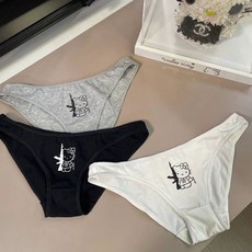 티류으스 큐티 키티 캣 데일리 순면 팬티 3장 팬티 세트