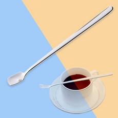 디저트 커피용 사각 롱 티스푼 17.5cm, 실버, 1개