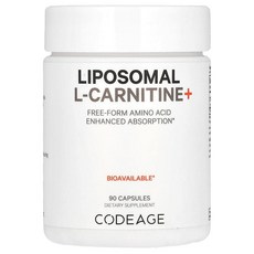 코드에이지 카르니틴 리포소말 Liposomal L카르니틴 500mg 아미노산 캡슐 90정, 1개