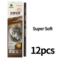 마리의 6/12pcs 전문 스케치 숯 연필 소프트/미디엄/하드/엑스트라 소프트 드로잉 펜 미술 용품 ​​C7300/73, 02 C7300SuperSoft12