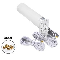 안테나 라우터 4G LTE 5G MIMO 모뎀 용 듀얼 5M 미터 연장 케이블이있는 실외 방수 공중 SMA Male CRC9 TS9 커넥터, 1개