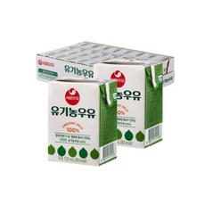서울우유 멸균 유기농 우유, 120ml, 12개