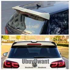 폭스바겐 골프 6 MK6 TDI GTI 10-13 ABS 리어 트렁크 스포일러 오에팅거 스타일 호환, MK6 유광 black