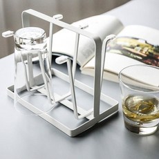 트레이드미 모던 스탠드 스틸 컵걸이, 화이트, 1개