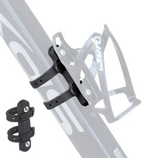 PCB 自行車水壺架轉接器，無孔安裝矽膠綁帶固定器, 1個