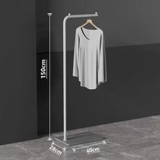 사무실 옷걸이 1인용 베이스 미니멀블랙 블랙 드레스룸 거치대 28X40X150CM, A.석회암슬래브1.5미터흰색무광기둥