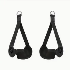 2개 인체공학적 운동 핸들 저항 밴드 케이블 머신 부속품 헬스장 풀리 LAT 풀다운 시스템용, 01 2 pcs black