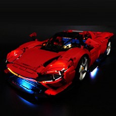 조립식 슈퍼카 레이싱카 블록 장난감 Daytona SP3, 1개, 플래그십 프로모션 라이트