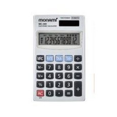 모나미 계산기 MC-081, 회색, 1개