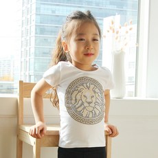 화이트 라이온 티셔츠 남아발레복