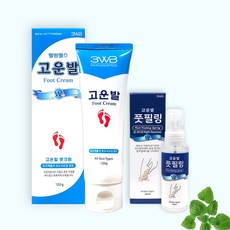 고운발 풋필링스프레이40ml+고운발 풋크림120g set, 1개