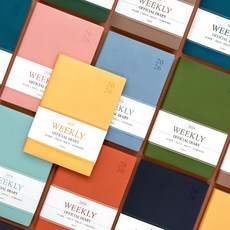 인디고 2026 오피셜 A5 위클리 다이어리 날짜형 25절 주간 업무용, 그린, 그린