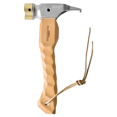 庫鎷尹戶外 銅頭營鎚 不鏽鋼鎚身 櫸木手柄 露營工具, 不鏽鋼錘身, 1個