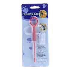 寵物餵藥器 藥片藥水兩用 注射器 貓狗通用, 紅色, 1個