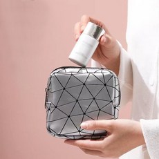 여행파우치 휴대용 화장 품 미니 파우치 생리대 보관 가방 실버