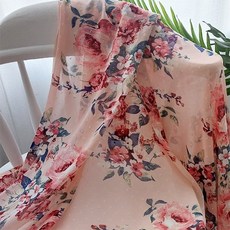 150cm_눈꽃 쉬폰 플라워 핑크, 1개