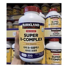 코스트코 Kirkland Signature 커클랜드 슈퍼B 콤플렉스, 500정, 6개