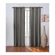 ECLIPSE Madison 모던 암막 열 그로밋 창문 커튼 침실 또는 거실용 (패널 1개) 106.7 x 160cm(42 63인치) 스모크