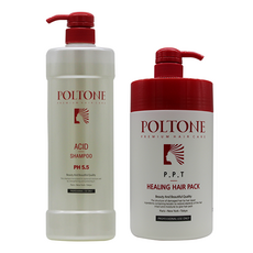 폴톤 PPT힐링 헤어팩 1000g +애시드 샴푸 1000ml 세트, 1개